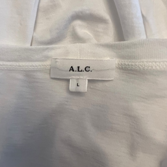 A.L.C. - Jordan Long Sleeve Surplice Tee Shirt Sz L - Picture 10 of 12